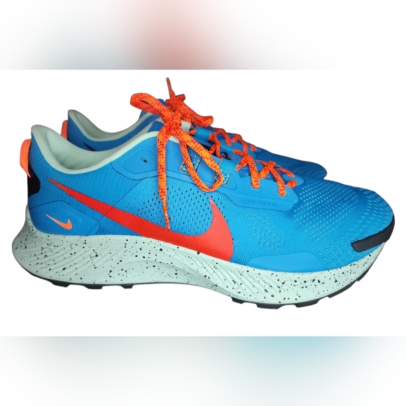 NWOB Nike Pegasus Trail 3 'Laser Blue Habanero Red', Mens 13 - Picture 2 of 10